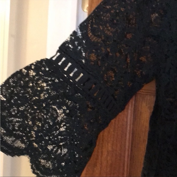 Dark green Loft Lace Top medium - Picture 3 of 6